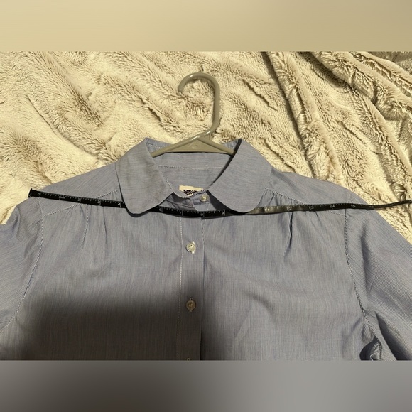 Anne Klein Striped Button-Up Shirt- No Shirt Size Tag - Picture 8 of 11